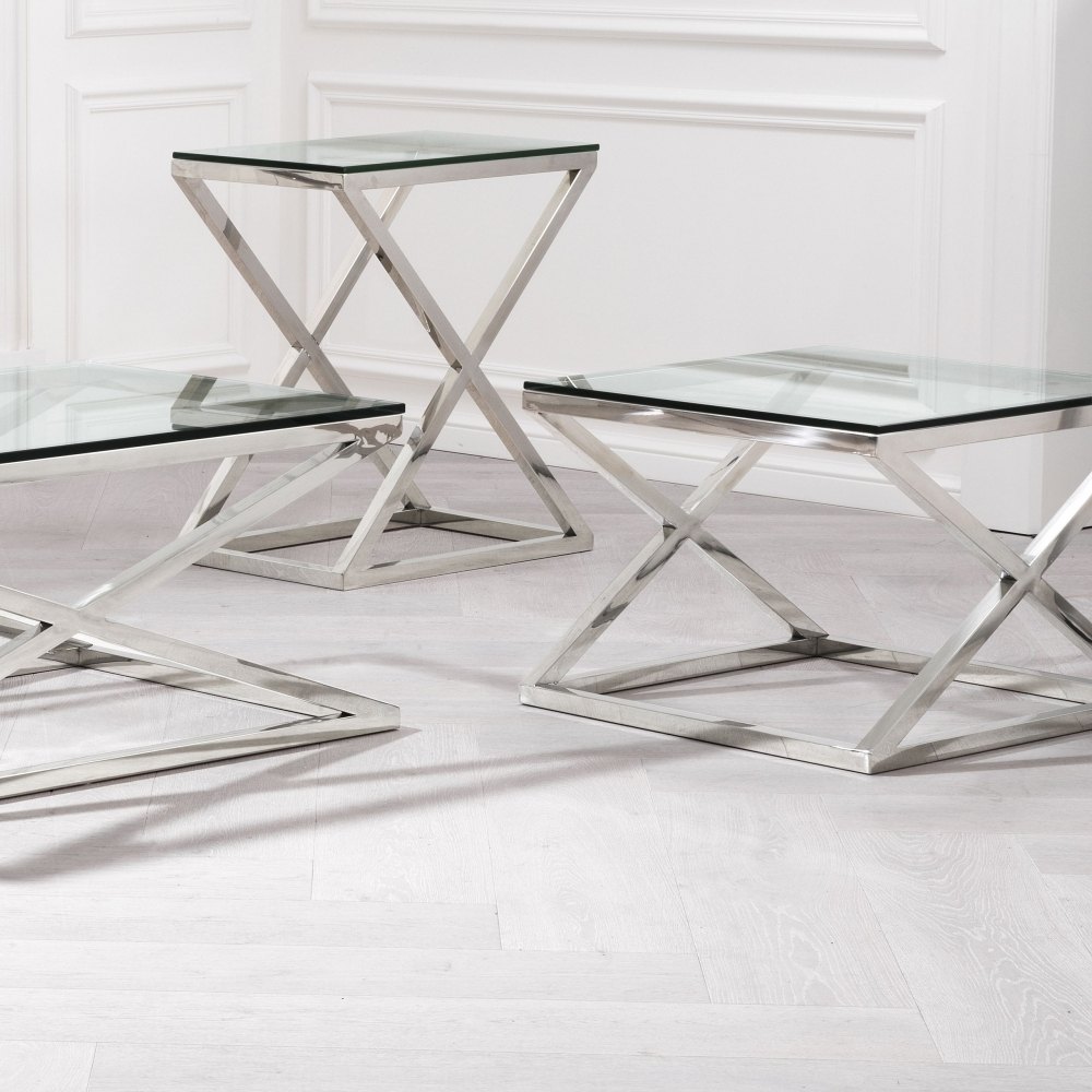 Угловой столик Eichholtz Criss Cross High в интерьере