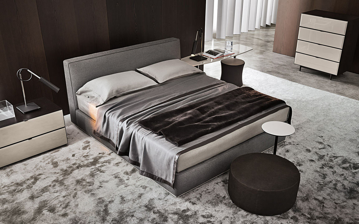 Кровать Minotti Powell в интерьере