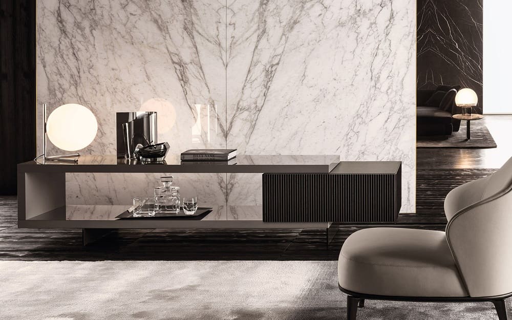ТВ тумба Minotti Aylon в интерьере