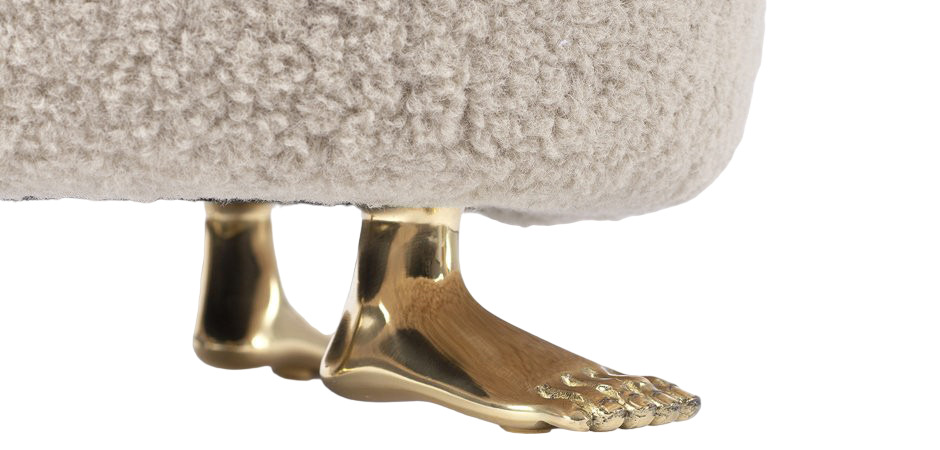 Пуф Kelly Wearstler Foot в интерьере