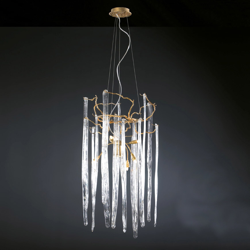 Люстра SERIP Waterfall CT3296/9 в интерьере