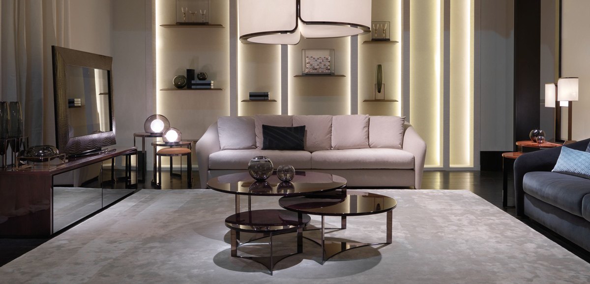 Журнальный столик Fendi Tolomeo в интерьере