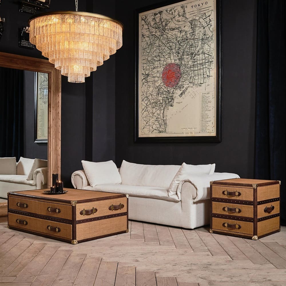 Угловой столик Timothy Oulton Stonyhurst в интерьере