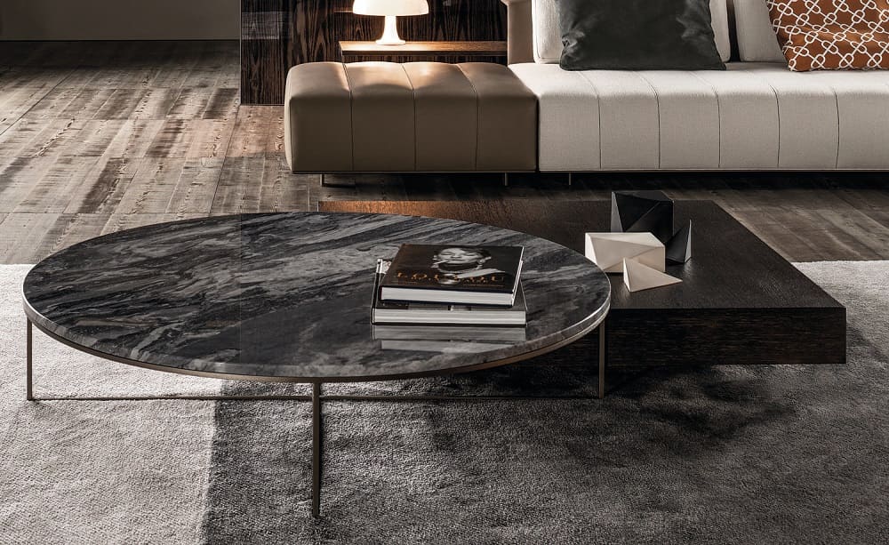 Журнальный столик Minotti Calder Bronze в интерьере