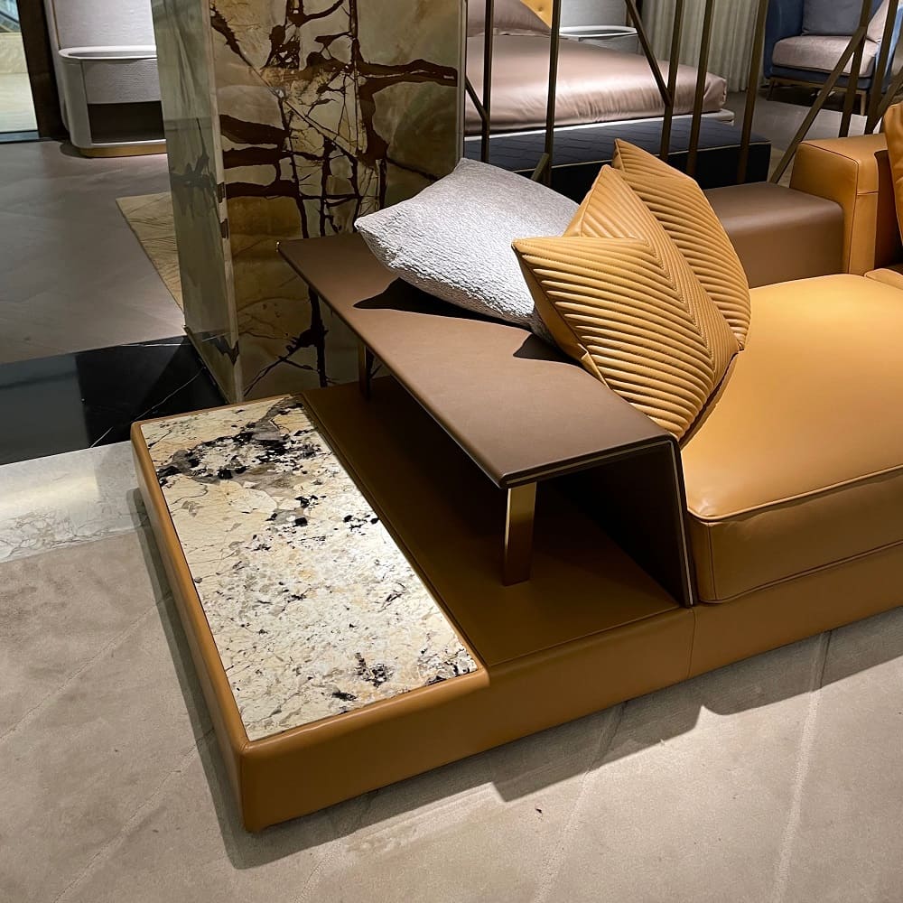 Диван Visionnaire, кожа napa в интерьере