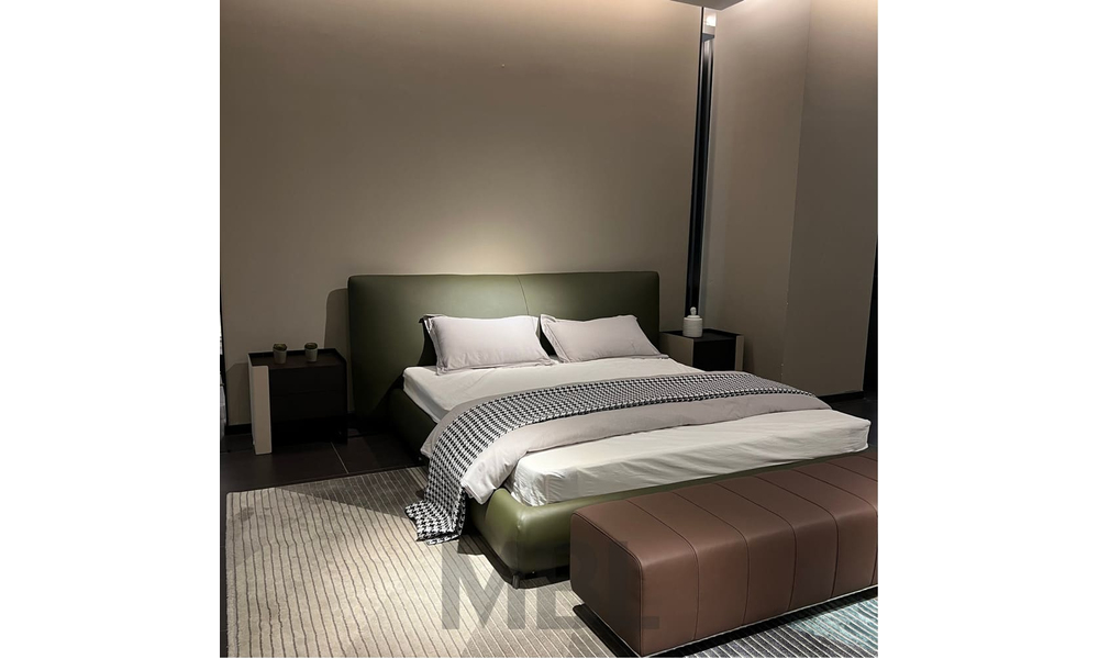 Кровать Minotti, экокожа