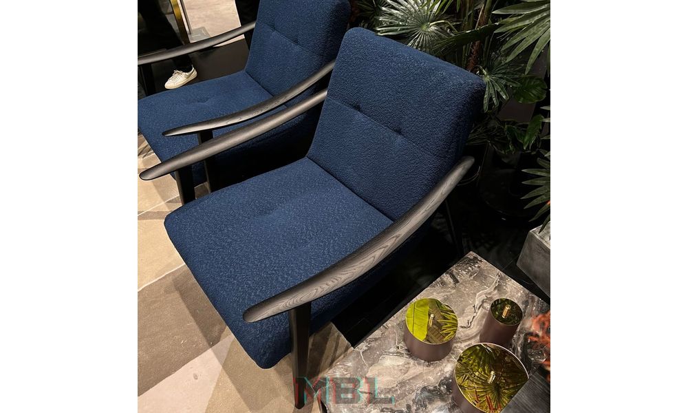 Кресло Minotti 610х630х820, синий