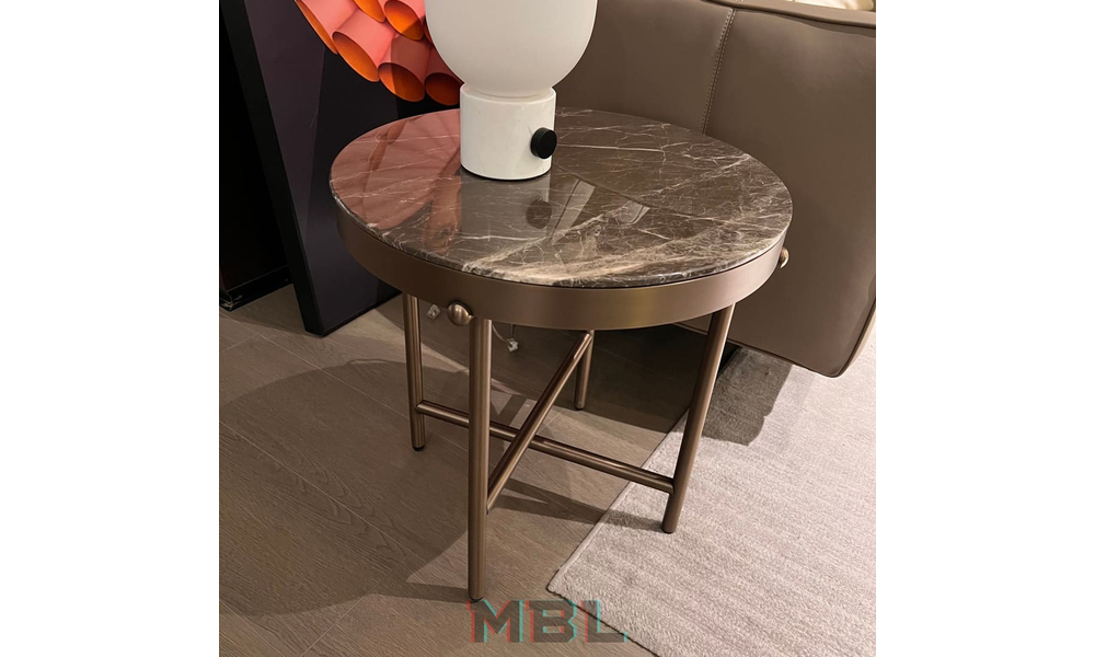 Угловой столик Minotti, коричневый