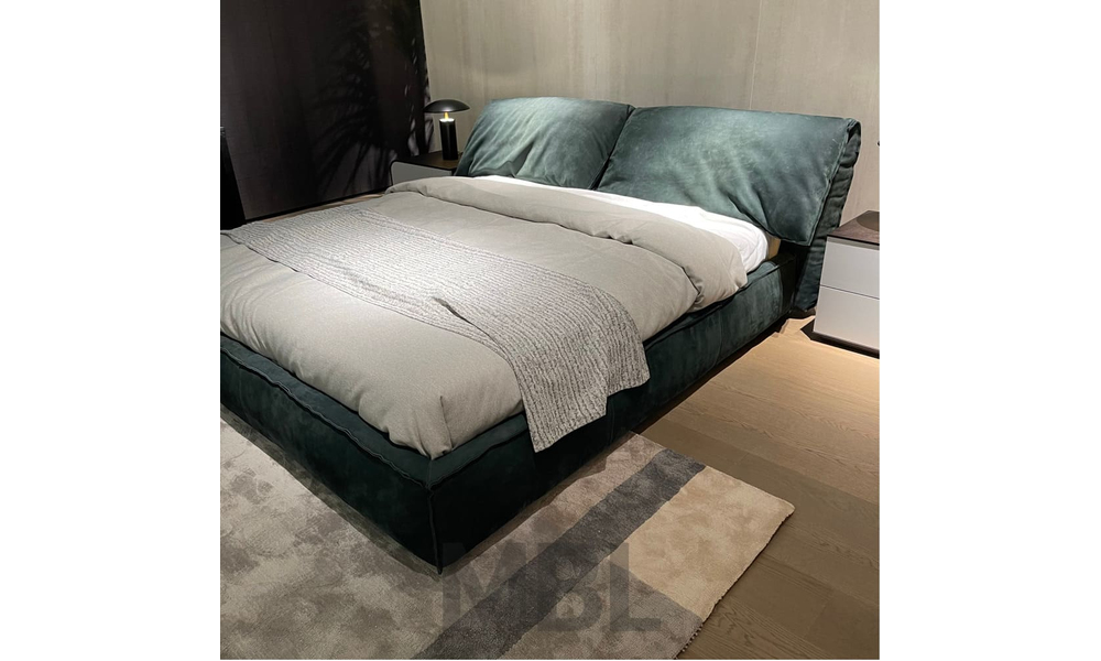Кровать, зеленый