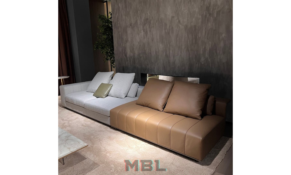 Диван Minotti, ткань, белый