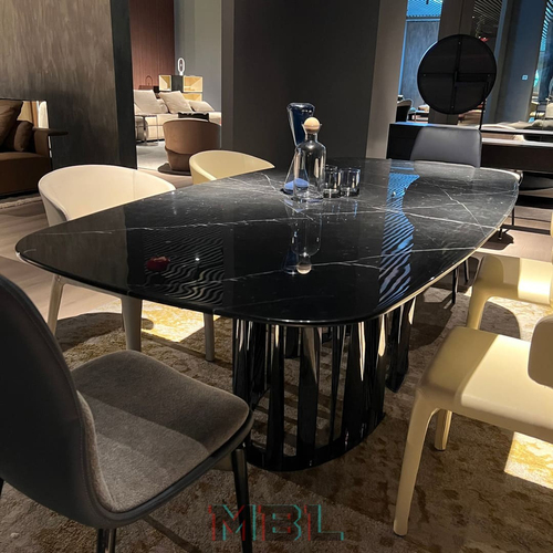 Обеденный стол Minotti, натуральный мрамор