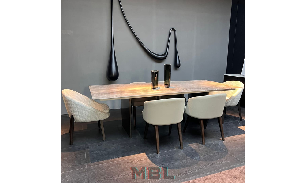 Стул Minotti, ткань, белый