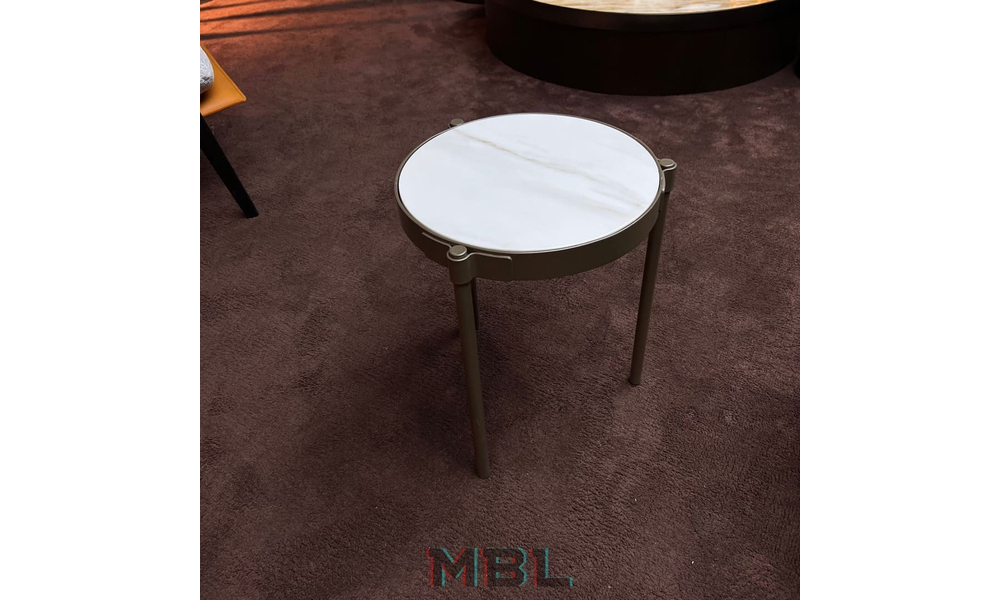 Угловой столик Minotti, нержавеющая сталь