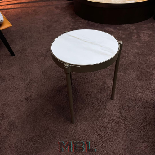 Угловой столик Minotti, нержавеющая сталь