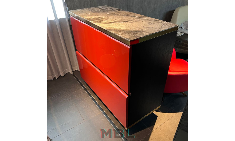 Комод Minotti, красный