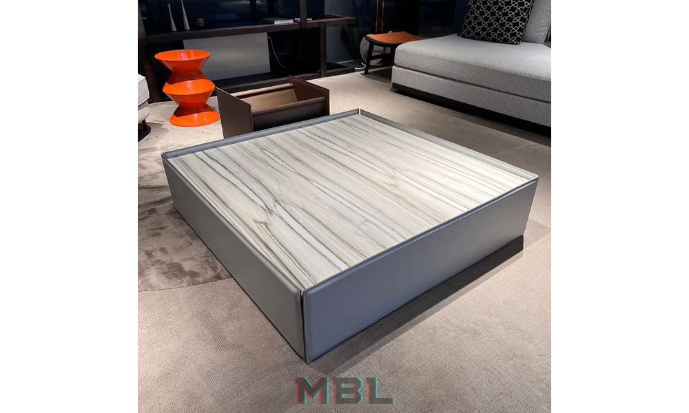 Журнальный столик Minotti, кожа