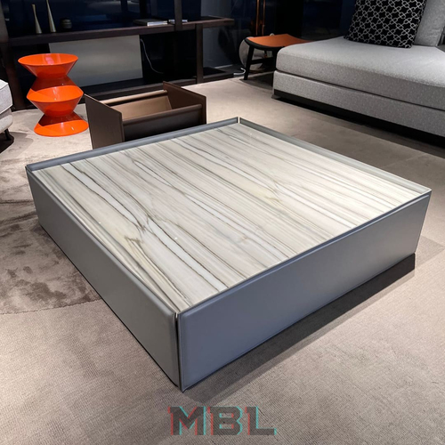 Журнальный столик Minotti, кожа