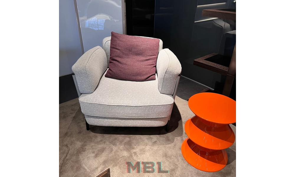 Угловой столик Minotti, оранжевый