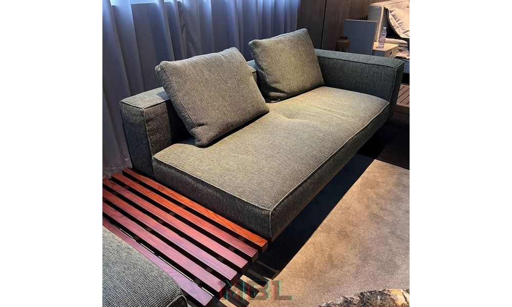 Диван Minotti, ткань, серый