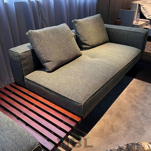Диван Minotti, ткань, серый