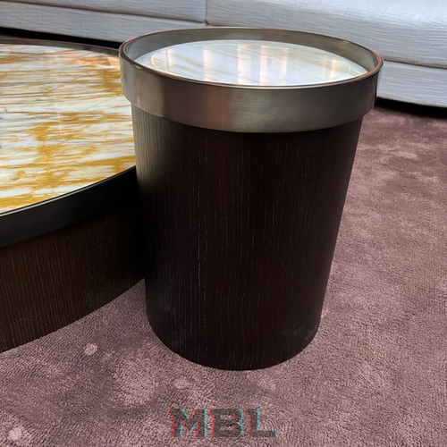 Угловой столик Minotti, шпон