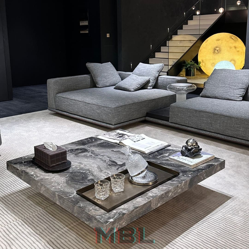 Журнальный столик Minotti 1200х1200х300, серый