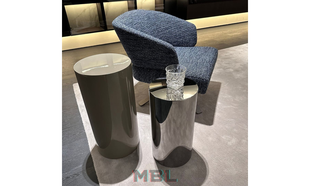 Угловой столик Minotti, серый