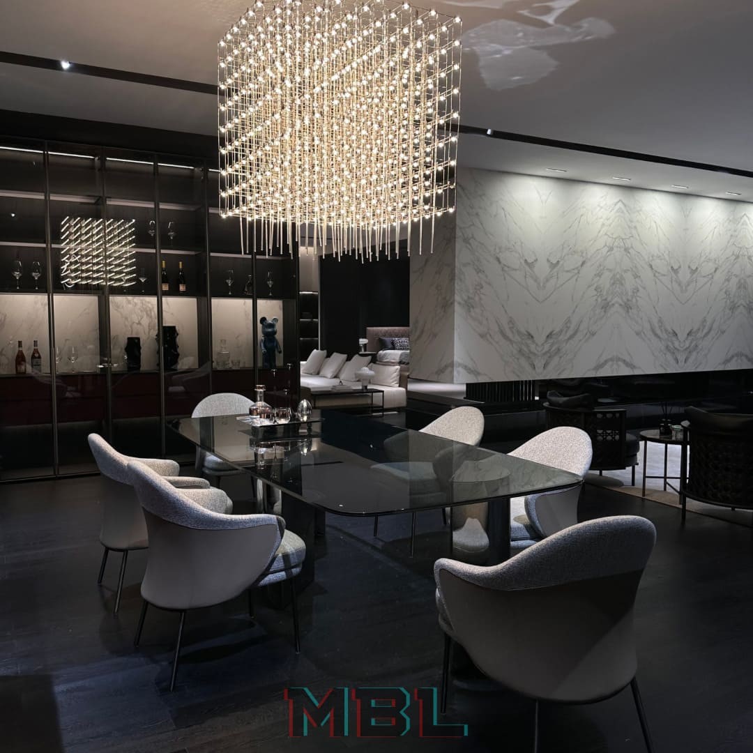Обеденный стол Minotti 2600х1200х750 в интерьере