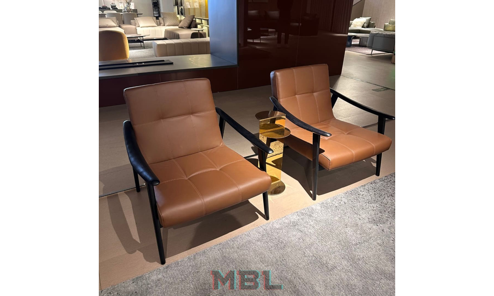 Кресло Minotti 820х930х760, кожа