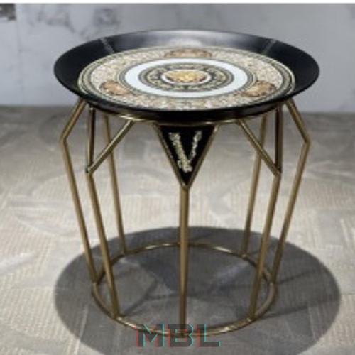 Угловой столик Versace 450х500, нержавеющая сталь