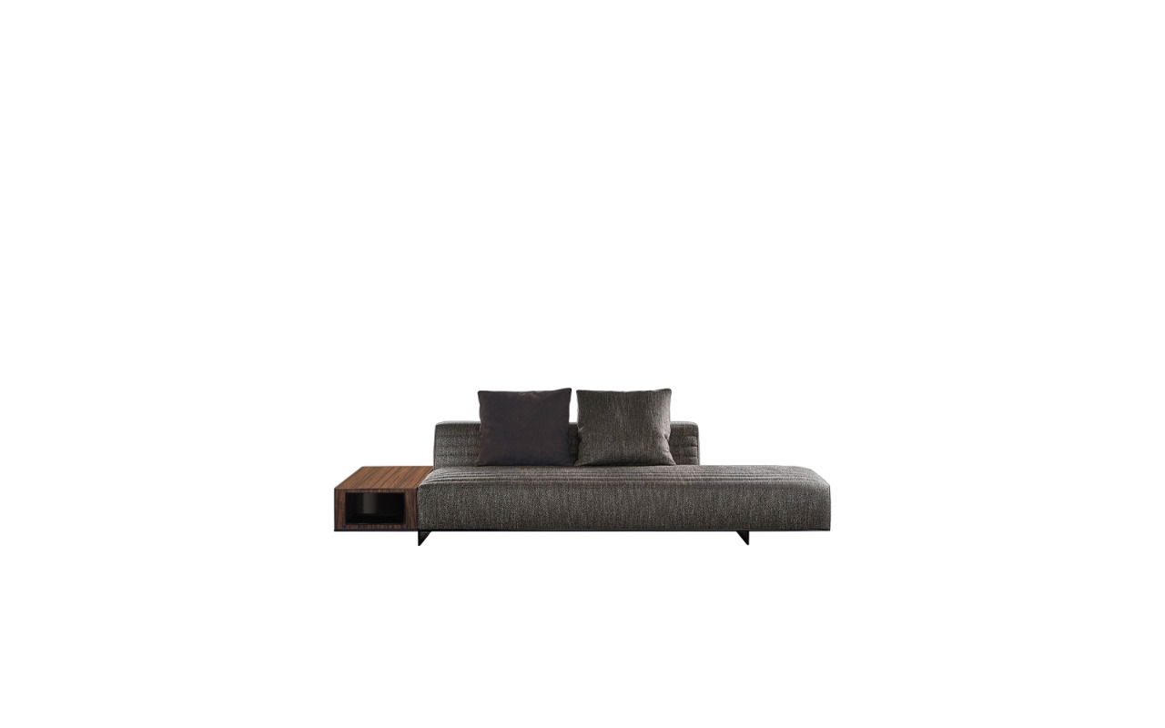 Диван Minotti Roger, белый в интерьере