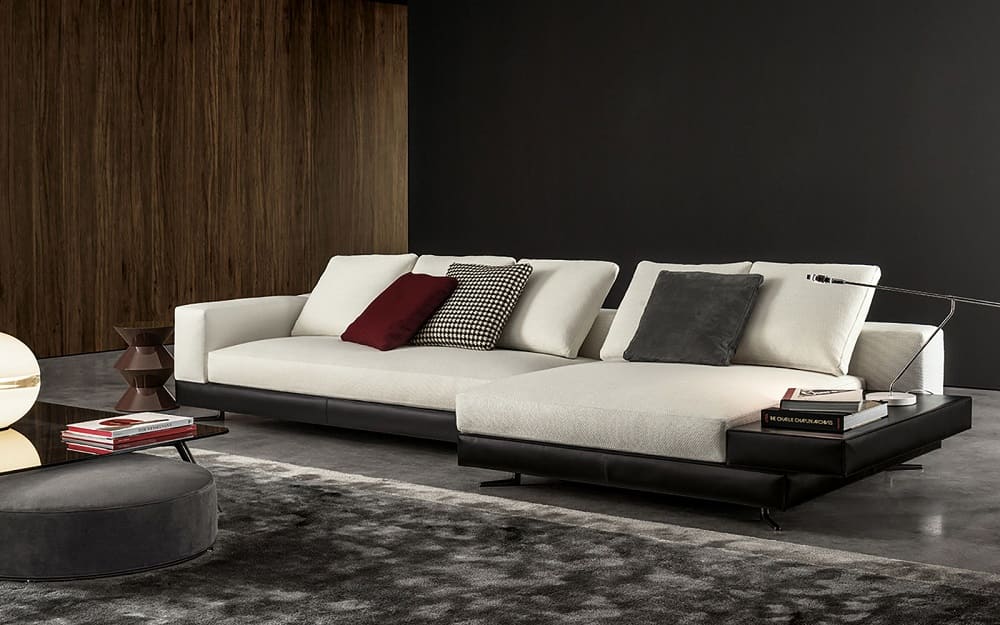 Диван Minotti White Saddle-Hide в интерьере