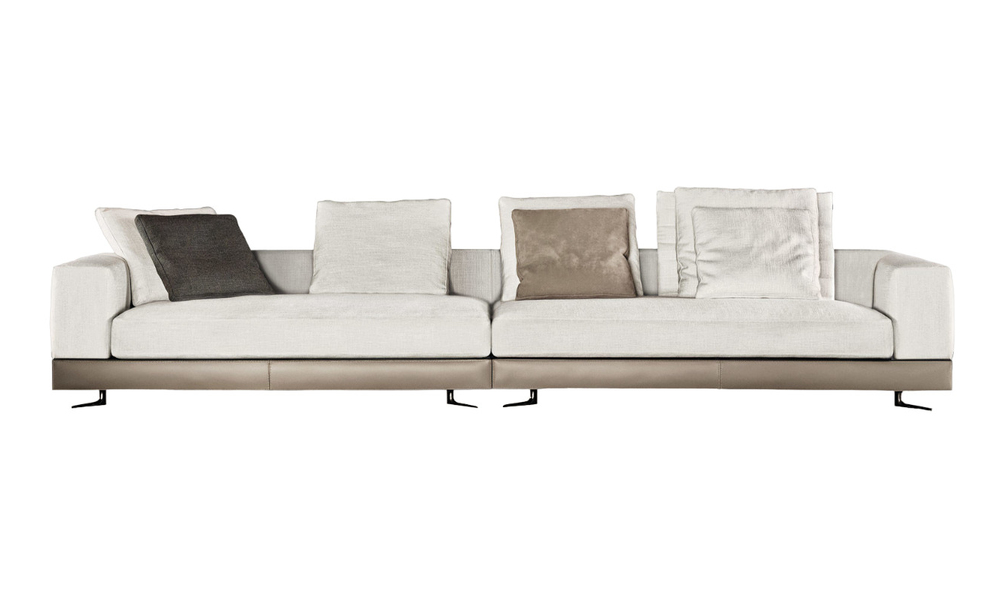 Диван Minotti White Saddle-Hide