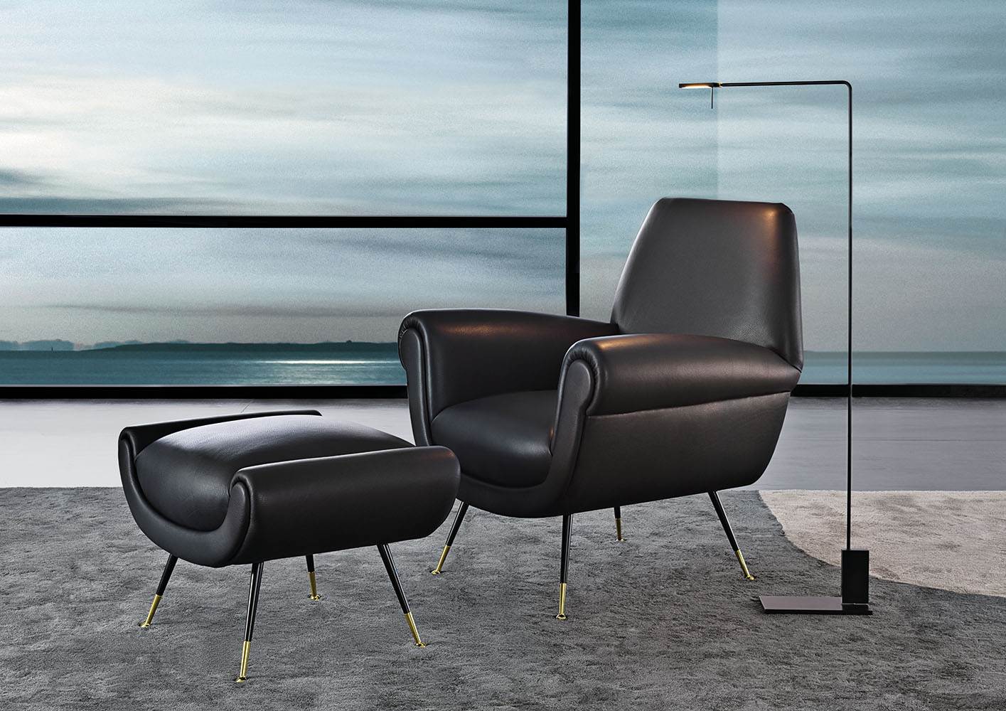 Кресло Minotti Albert & Ile в интерьере