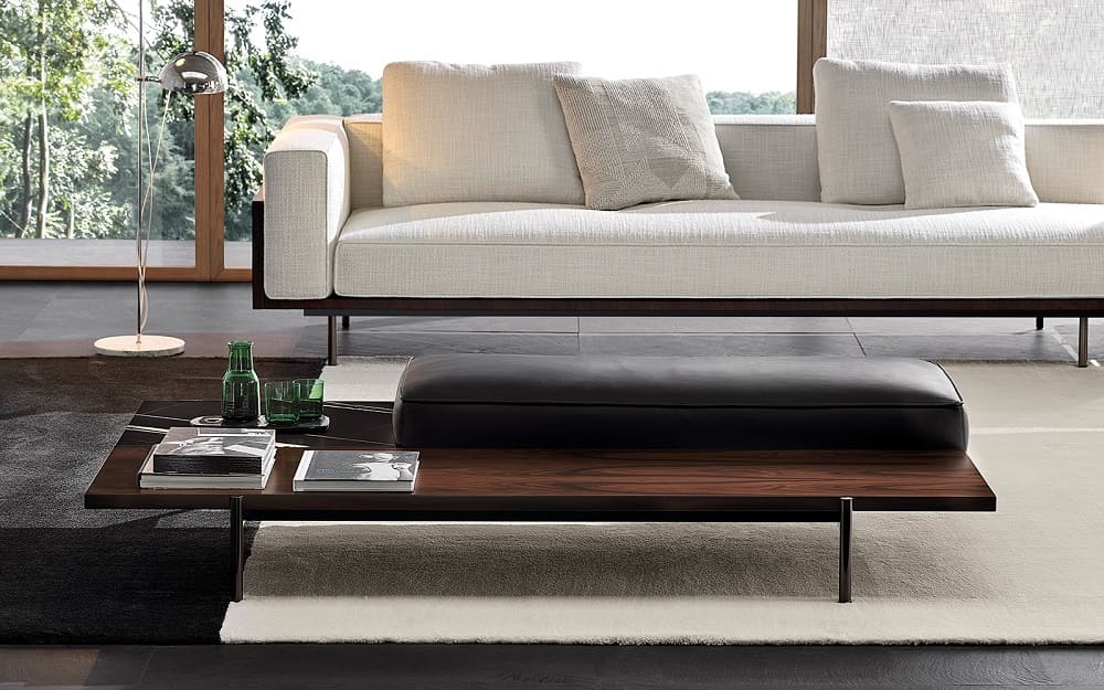 Банкетка Minotti Superquadra в интерьере