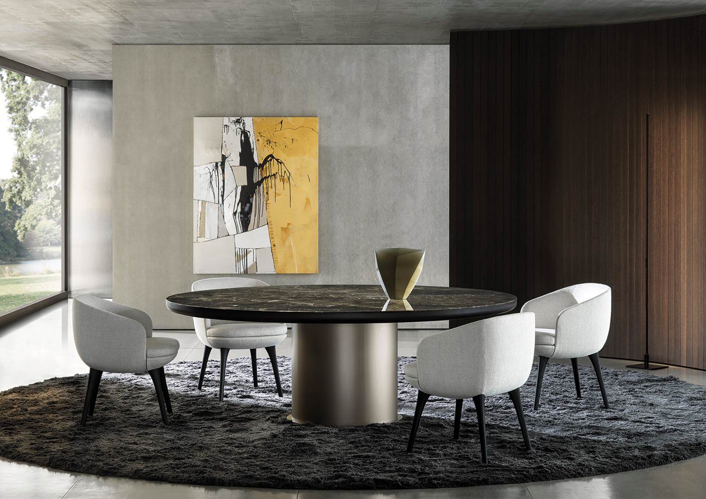 Обеденный стол Minotti Brady в интерьере