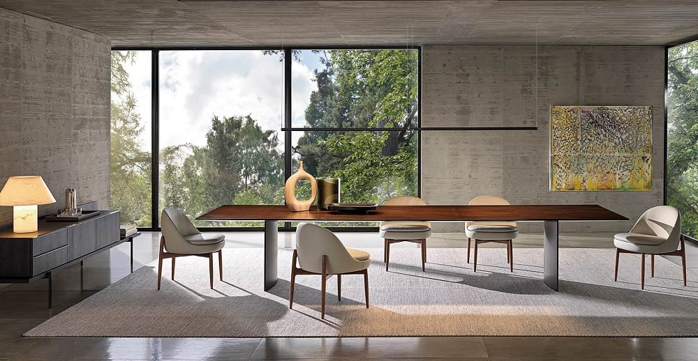 Обеденный стол Minotti Linha Fina в интерьере