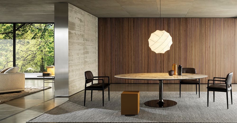 Обеденный стол Minotti Oliver в интерьере