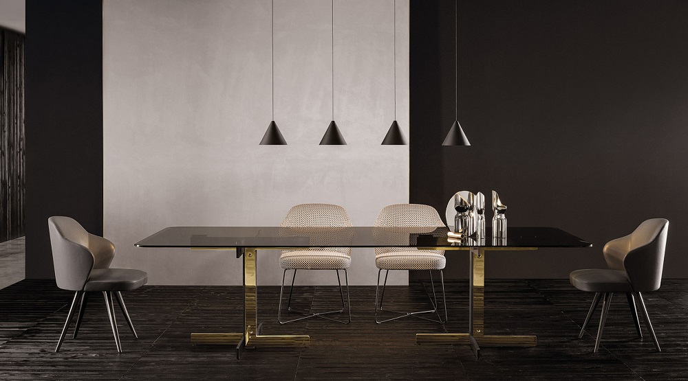 Обеденный стол Minotti Catlin в интерьере