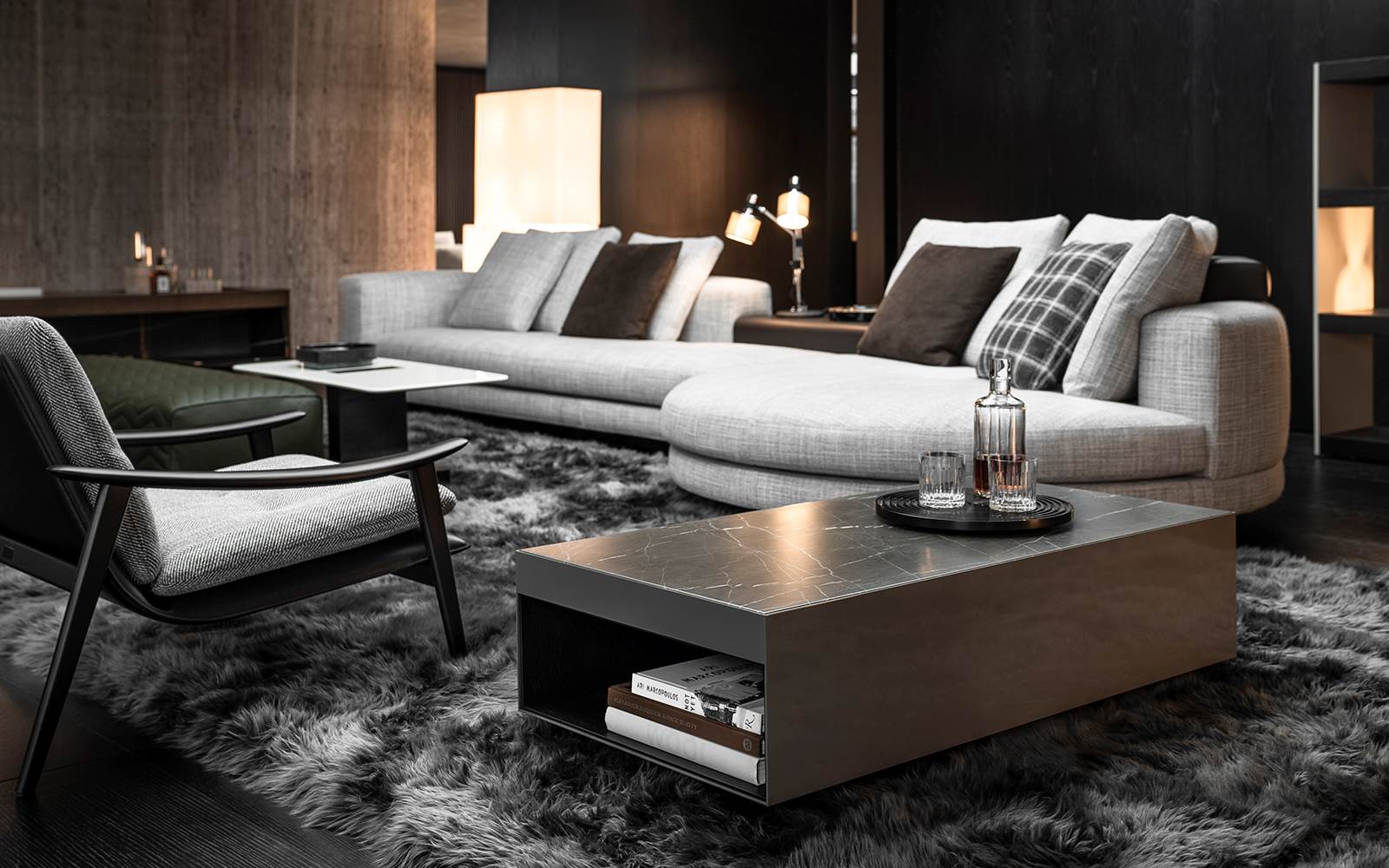 Журнальный столик Minotti Hope в интерьере