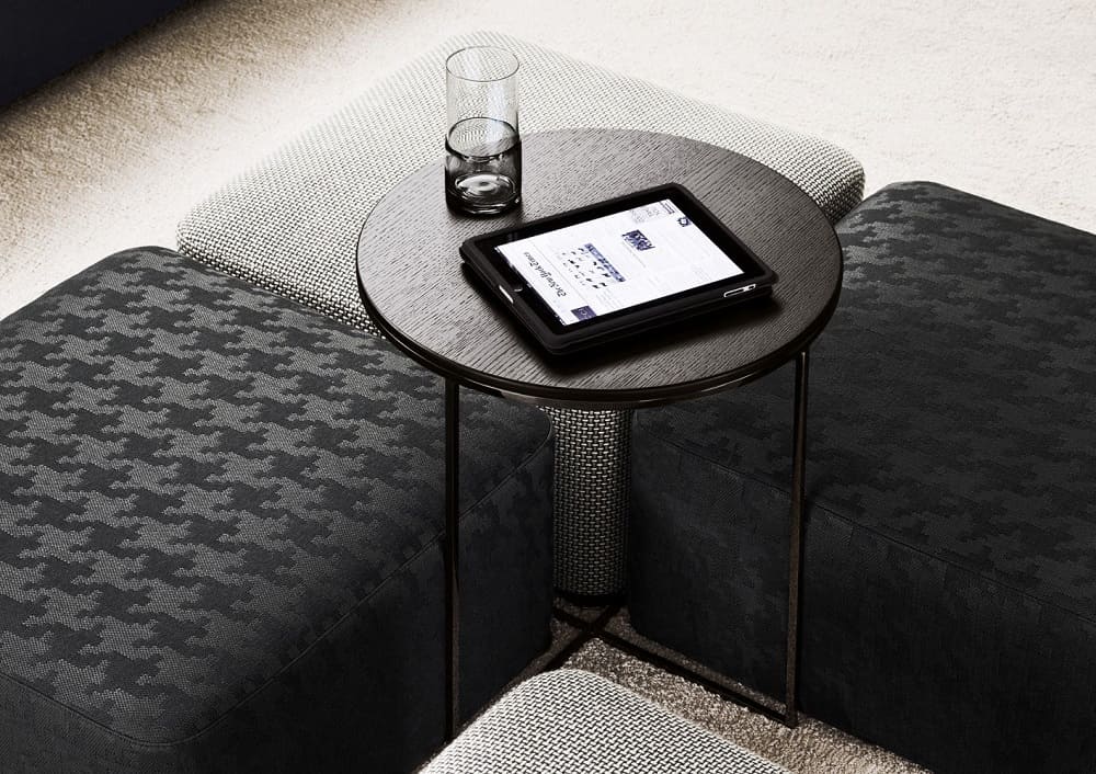 Угловой столик Minotti Duchamp в интерьере