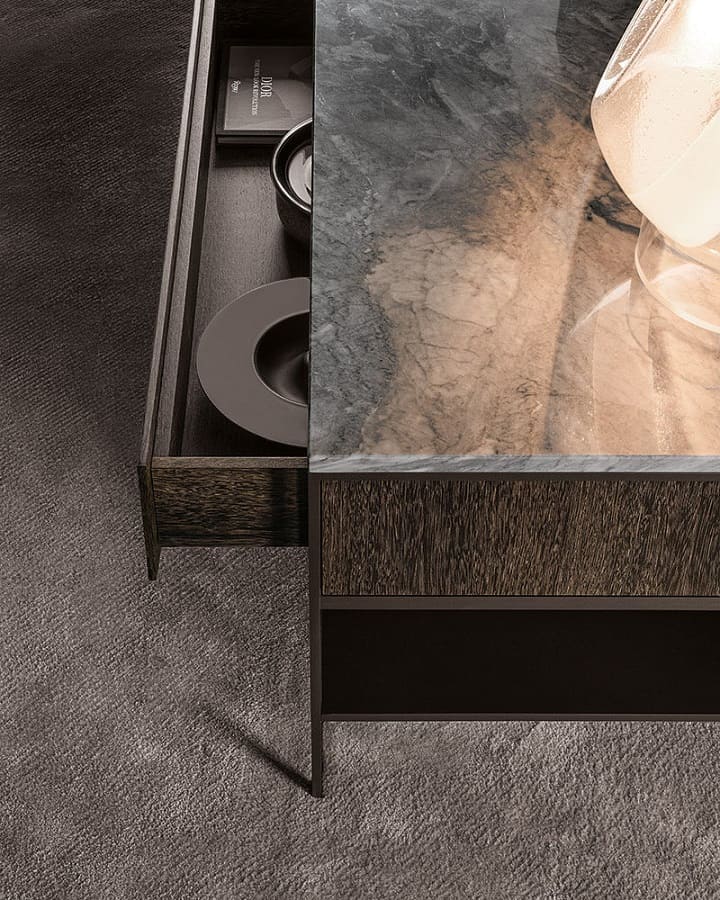 Консоль Minotti Calder Bronze в интерьере