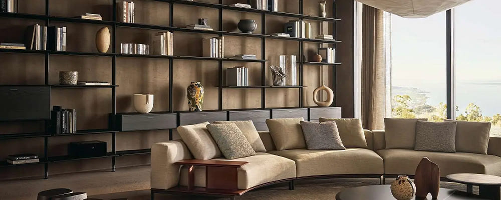 Стеллаж Poliform Lexington в интерьере
