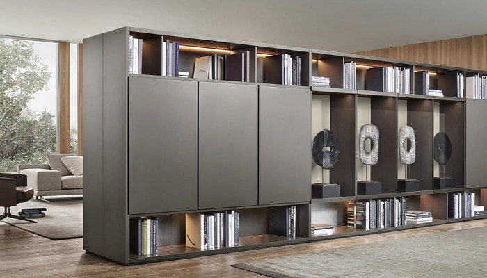 Стеллаж Poliform Wall System в интерьере
