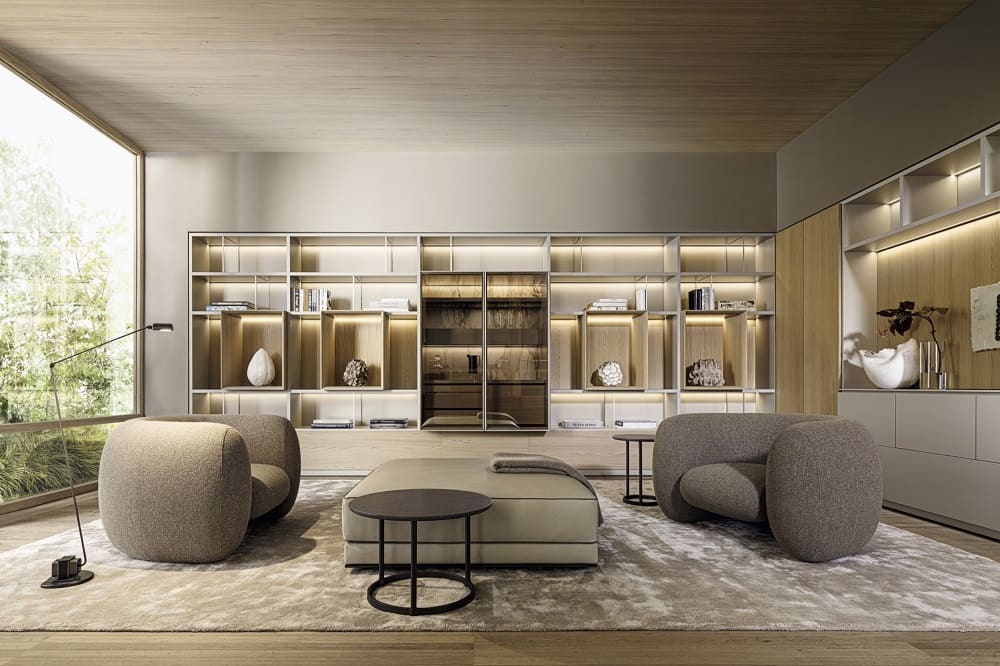 Стеллаж Molteni 505 UP System в интерьере