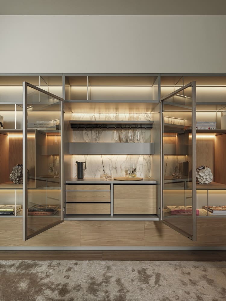 Стеллаж Molteni 505 UP System в интерьере