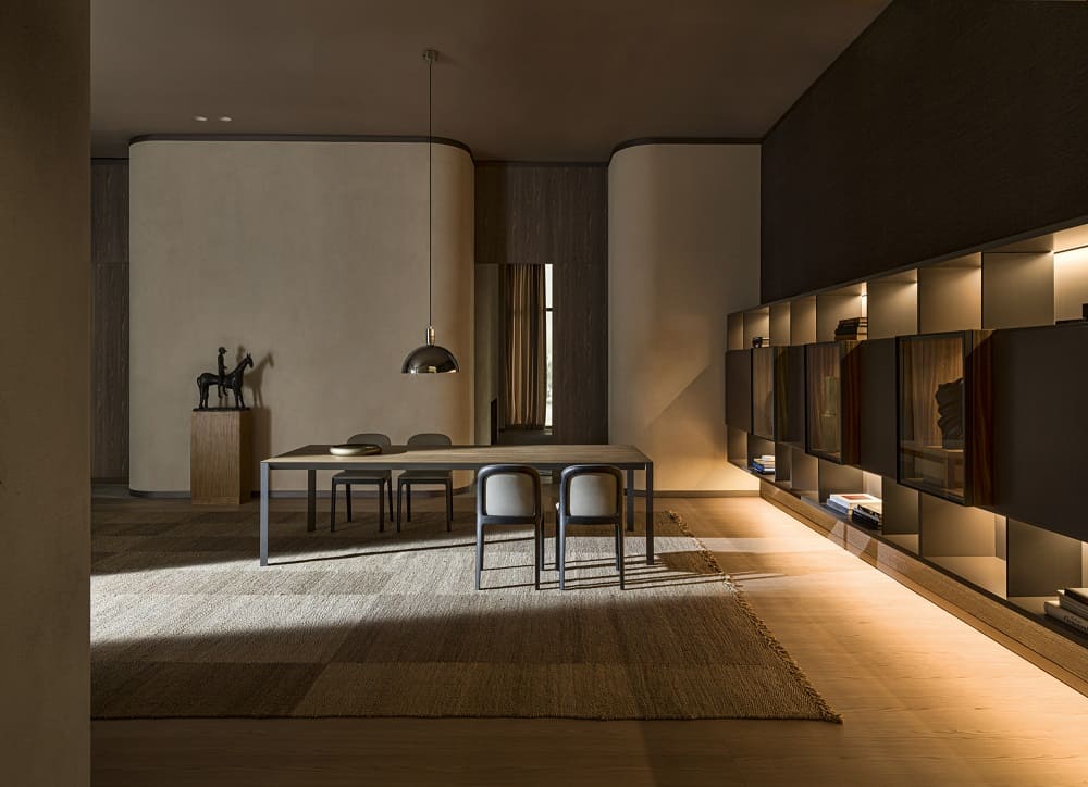 Обеденный стол Molteni Half A Square в интерьере