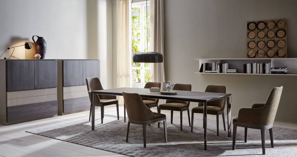 Обеденный стол Molteni Filigree в интерьере
