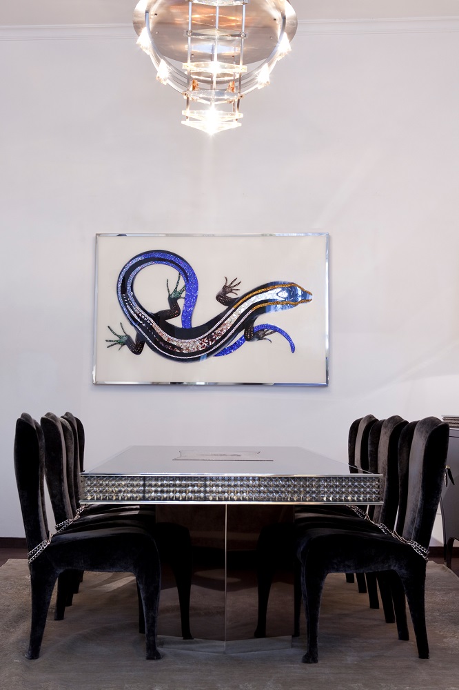 Картина Visionnaire Lucertola в интерьере
