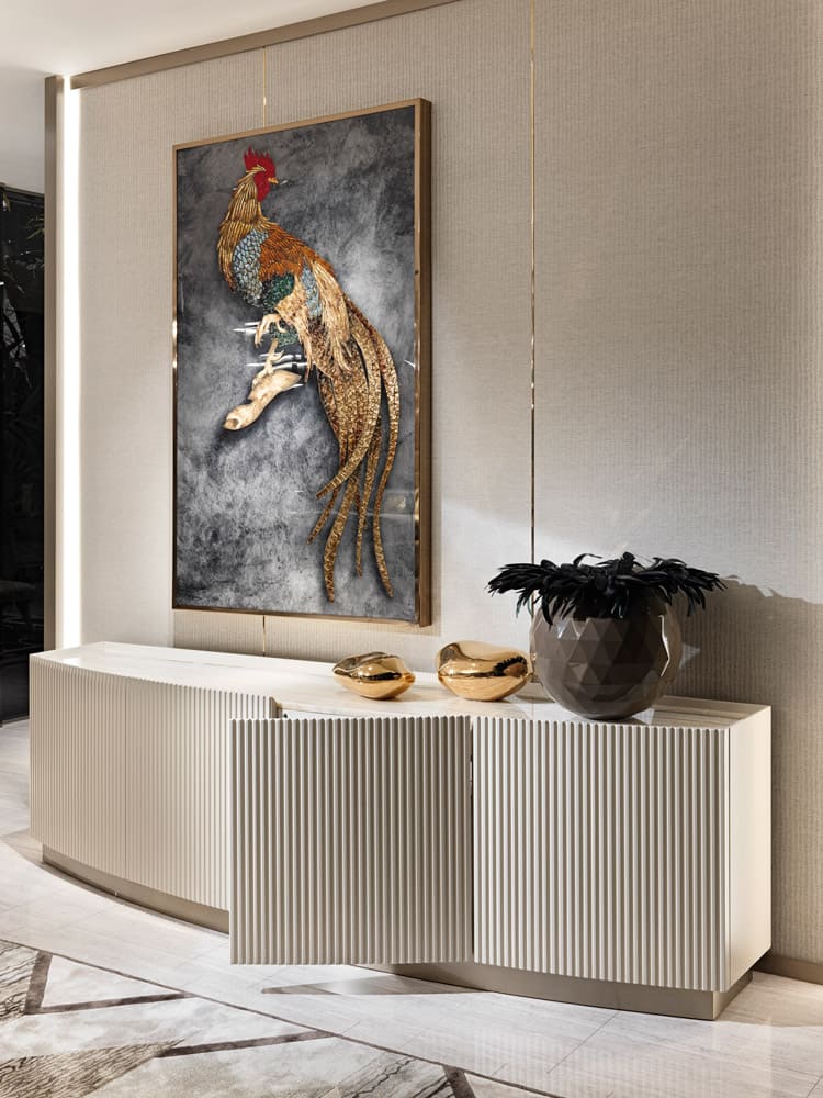 Картина Visionnaire Rooster в интерьере